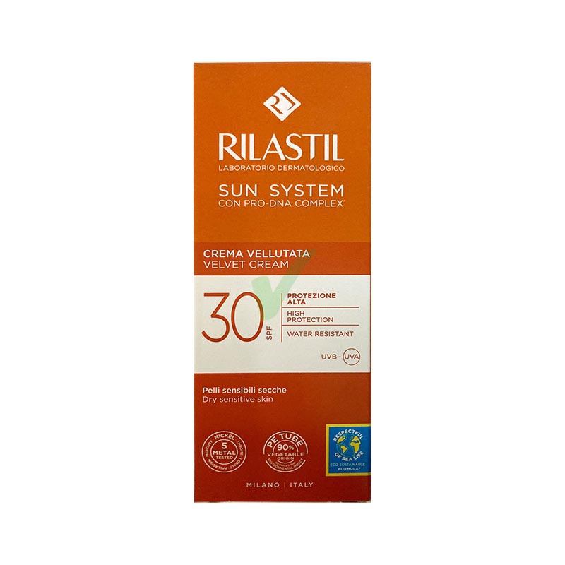 Rilastil Linea Sun System SPF30 Protezione Solare Alta Crema Vellutata 50 ml