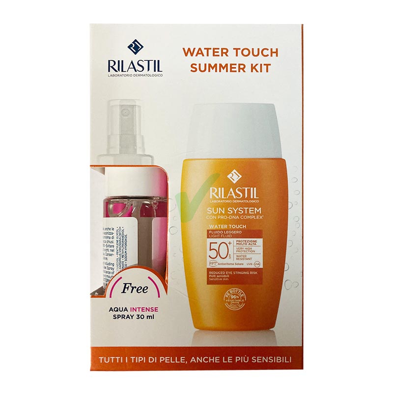 Rilastil Linea Sun System SPF50+ Cofanetto Summer Kit Water Touch +Aqua Intense