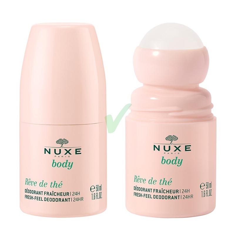 Nuxe Linea Reve de Th Eau Deo 24h Rigenerante Profumato Donna Roll-on 50 ml