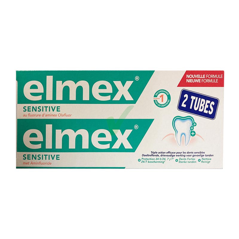 elmex Linea Igiene Dentale Quotidiana Dentifricio Sensitive Professional 2x75 ml