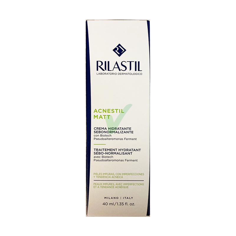 Rilastil Linea Acnestil Mat Crema Idratante Pelli Acneiche Sensibili 40 ml