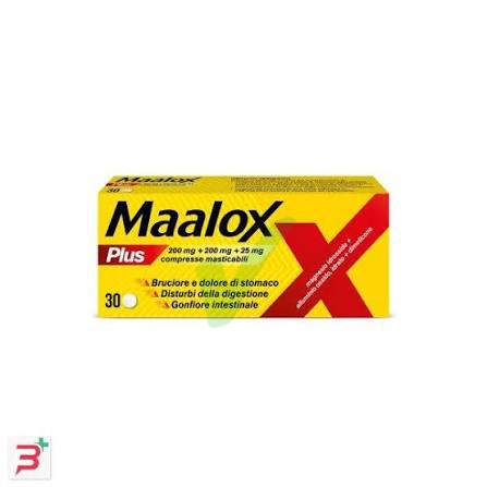 Maalox Plus Plus 200 Mg + 200 Mg + 25 Mg Compresse Masticabili 30 Compresse