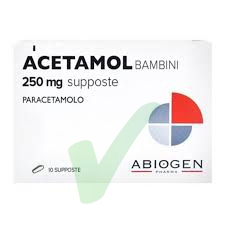 Acetamol Bambini 250 Mg Supposte 10 Supposte