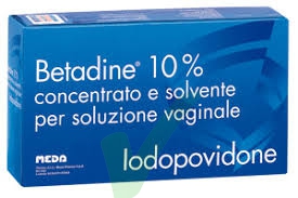 Betadine 10% Concentrato E Solvente Per Soluzione Vaginale 5 Flaconi 140 Ml + 5 Fialoidi 10 Ml + 5 Cannule