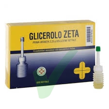 Glicerolo Zeta Prima Infanzia 2,25 G Soluzione Rettale 6 Contenitori Monodose Con Camomilla E Malva