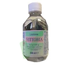 Lozione Vittoria 0,1 G/100 G Soluzione Cutanea Flacone Da 250 Ml