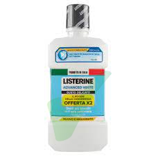 Listerine Colluttorio Advanced White Offerta 2 x 500ml