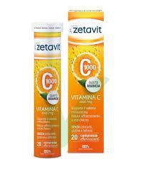 Zetavit Vitamina C 1000 Integratore 20 compresse effervescenti