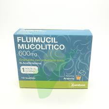 Fluimucil Mucol 600 Mg Granulato Per Soluzione Orale 10 Bustine