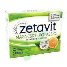 Zetavit Integratore Magnesio e Potassio Senza Zucchero 24 buste