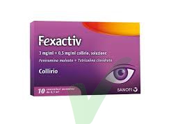 Fexactiv 3 Mg/Ml + 0,5 Mg/Ml Collirio, Soluzione 10 Contenitori Monodose Ldpe Da 0,5 Ml