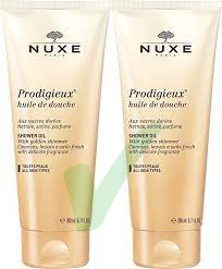 Nuxe Linea Prodigieux Olio Doccia Prezioso Profumato Confezione Doppia 200+200ml