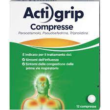 Actigrip 2,5 Mg/60 Mg/500 Mg Compresse 12 Compresse In Blister Al//Pvc/Pvdc