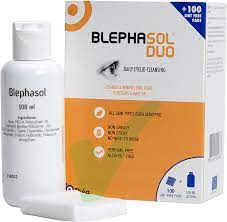 Laboratoires Thea Blephasol Duo Detergente Palpebre Flacone 100ml + 100 Tamponi