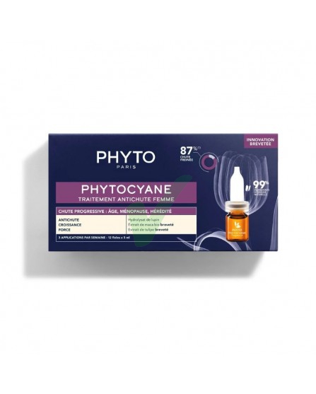 Phyto Linea Phytocyane Trattamento Rinforzante Anticaduta Capelli Donna 12 Fiale