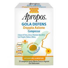 Apropos Gola Defens Doppia Azione 20 Compresse