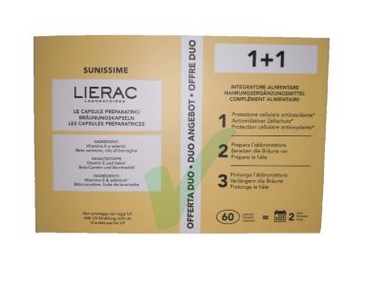 Lierac Sunissime Integratore Antiossidante Confezione Doppia 60 cps