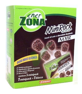 EnerZona Linea Alimentazione Dieta a ZONA Minirock Cioccolato Fondente 40-30-30