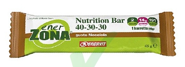 EnerZona Linea Alimentazione Dieta a ZONA Nutrition Bar Nocciola 40-30-30