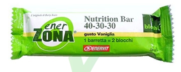 EnerZona Linea Alimentazione Dieta a ZONA Nutrition Bar Vaniglia 40-30-30