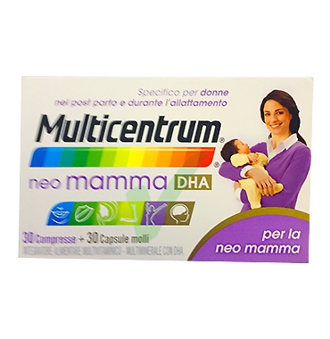 Multicentrum Linea Gravidanza Neo Mamma DHA Integratore Alimentare 30+30