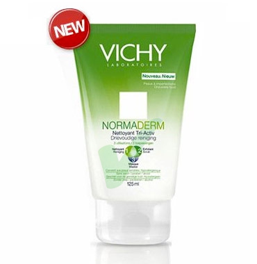 Vichy Linea Normaderm Tri-Activ 3 in 1 Detergente Opacizzante Esfoliante 125ml