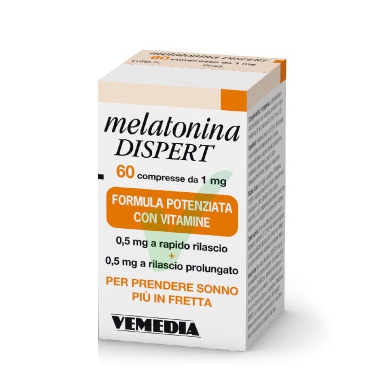 Vemedia Pharma Linea Sonno e Relax Melatonina 1 mg Integratore 60 Compresse