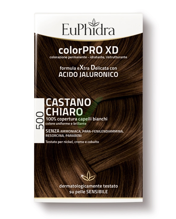 EuPhidra Linea ColorPRO XD Colorazione Extra-Delixata 500 Castano Chiaro