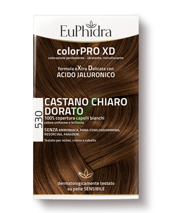 EuPhidra Linea ColorPRO XD Colorazione Extra-Delixata 530 Castano Chiaro Dorato