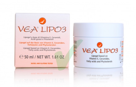 VEA Linea Pelli Sensibili Lipo3 Vitamina E Lipogel Idratante Rigenerante 50 ml