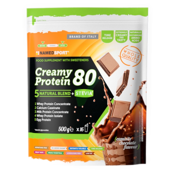 Named Sport Linea Integrazione Sportiva Creamy Protein 80 Exsquisite Choco 500 g