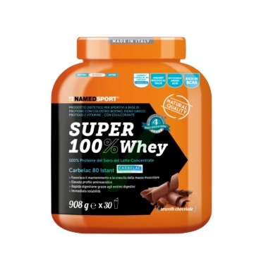 Named Super 100% Whey Proteine Gusto Cioccolato Bianco e Fragola 908 g