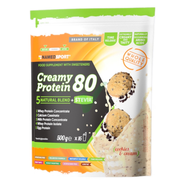 Named Sport Linea Integrazione Sportiva Creamy Protein 80 Cookie&Crispy 500 g