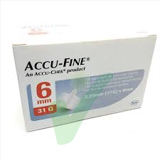 Accu-Chek Linea Controllo Diabete Accu-Fine 100 Aghi Sterili 31 G - 0,25 x 6 mm