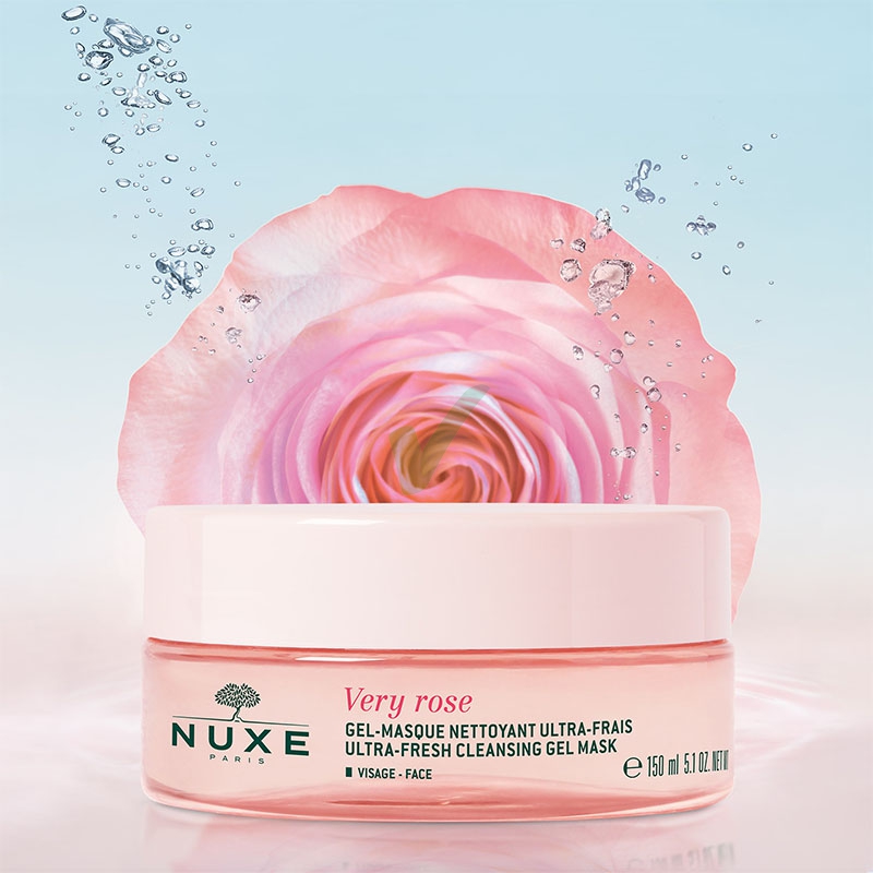 Nuxe Linea Very Rose Gel Maschera Detergente Ultra Fresco Anti-Pollution 150 ml