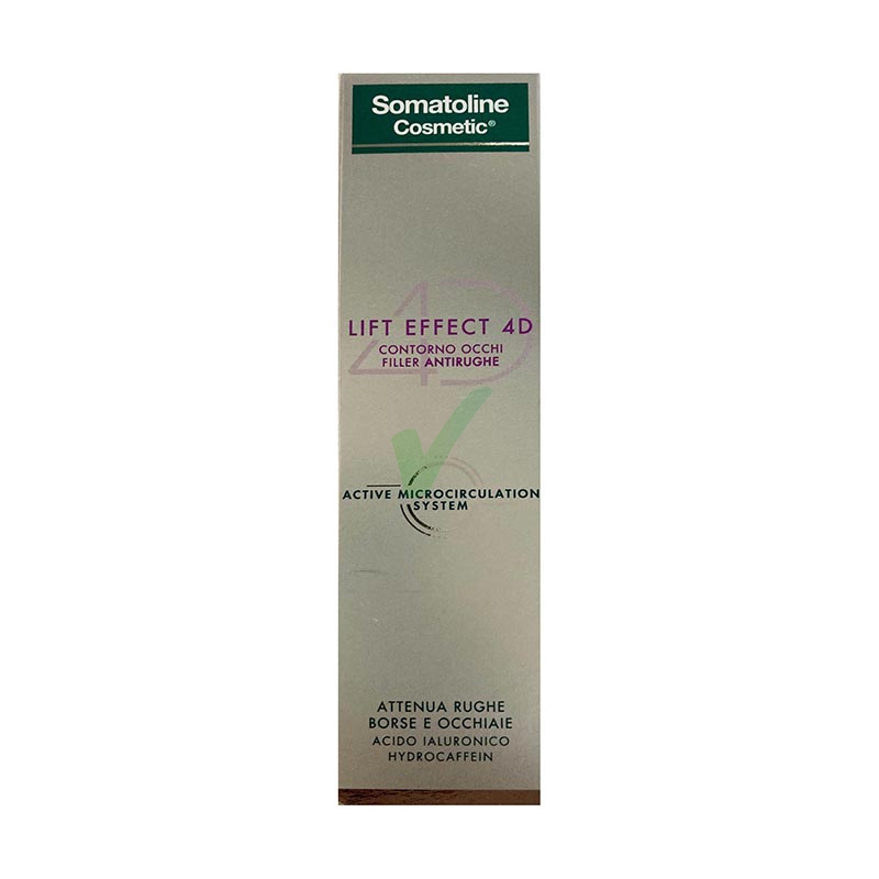 Somatoline Cosmetic Linea Lift Effect 4D Contorno Occhi Anti-Rughe Filler 15 ml