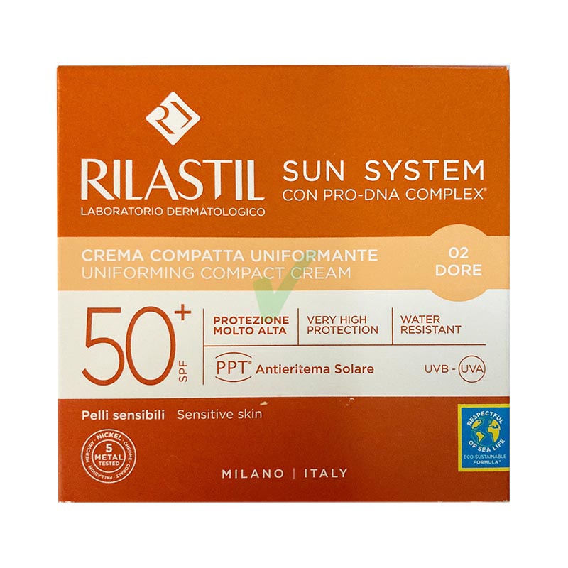 Rilastil Linea Sun System PPT SPF50+ Color Corrector Crema Compatta Dor 02