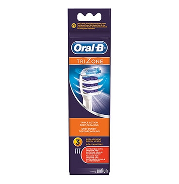 Oral-B Linea Igiene Dentale Quotidiana TriZone 3 Spazzolini di Ricambio